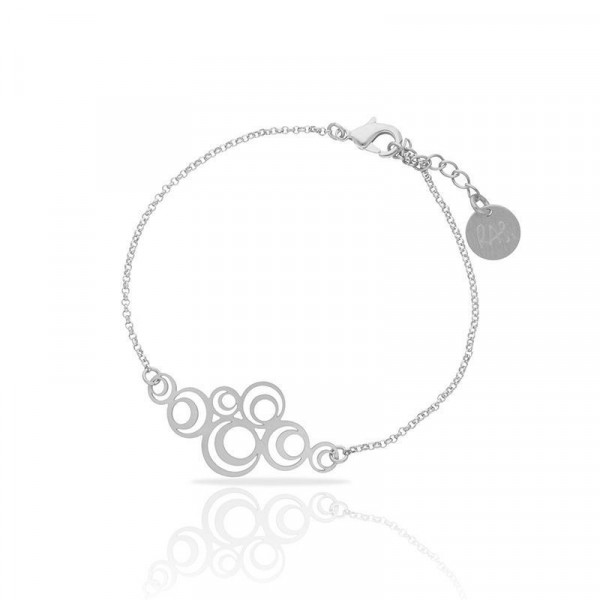 Bracelet argent cercles Cadena Adèle RAS® Bijoux