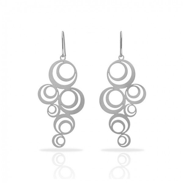 Boucles d'oreilles argent cercles Grande Adèle RAS® Bijoux