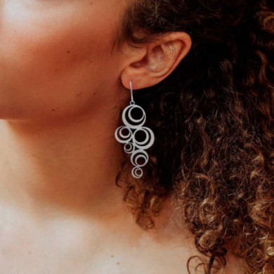 Boucles d'oreilles argent cercles Grande Adèle RAS® Bijoux