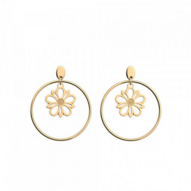 Boucles d'oreilles femme, boucles d'oreilles or GEORGETTES Dahlia 16/32mm