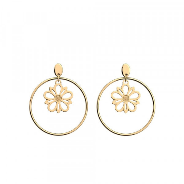 Boucles d'oreilles femme, boucles d'oreilles or GEORGETTES Dahlia 16/32mm