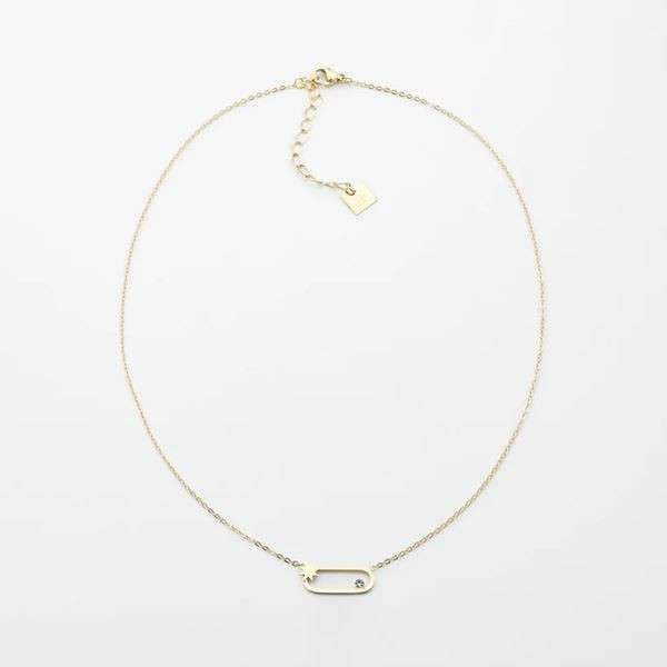 Collier Femme Or étoile en Acier Inoxydable et oxyde de zirconium "Atoll" - ZAG Bijoux