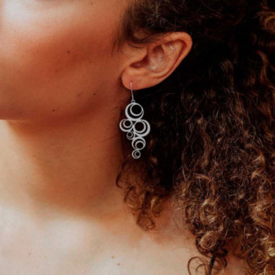 Boucles d'oreilles argent cercles Adele RAS® Bijoux