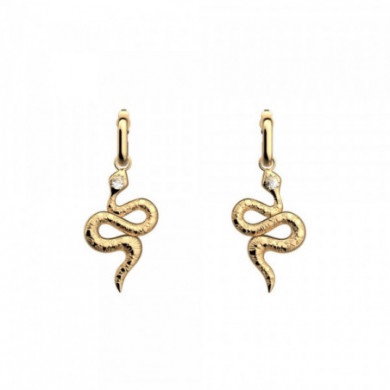 Boucles d’oreilles or LES GEORGETTES Serpent 16mm précieux