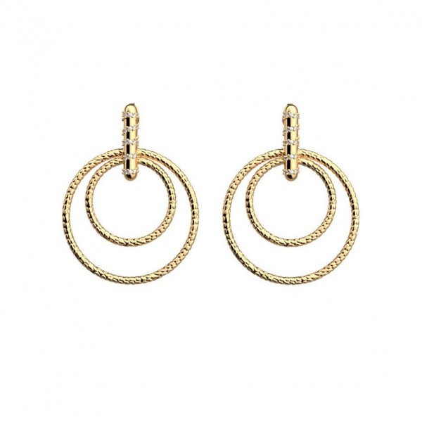 Boucles d’oreilles or LES CADETTES Pelage cercles