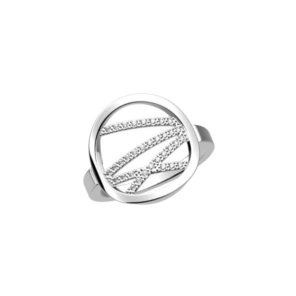 Bague Liens précieuse argentée LES GEORGETTES® 16 mm