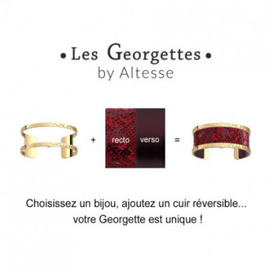 Bracelet GEORGETTES argent Pure Girafe 25mm