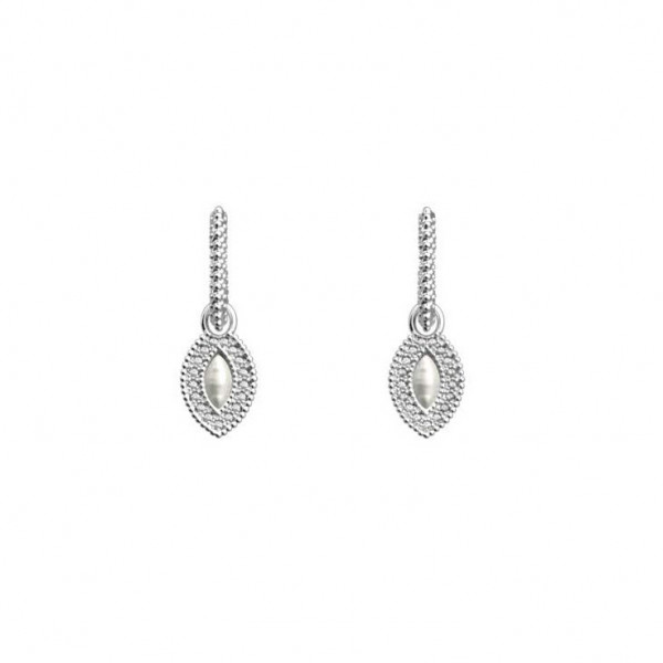 Boucles d’oreilles argent pendantes GEORGETTES précieuses Persane