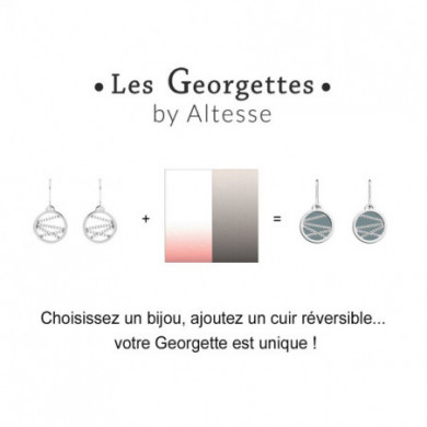 Boucles d’oreilles argent pendantes GEORGETTES précieuses Persane