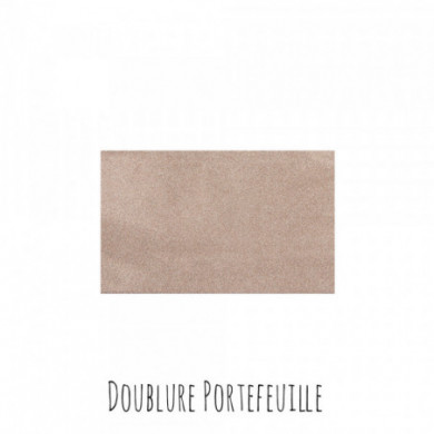 Doublure portefeuille Georgettes Paillettes dorées