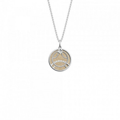 Collier argent GEORGETTES Zodiaque Cancer 20 mm