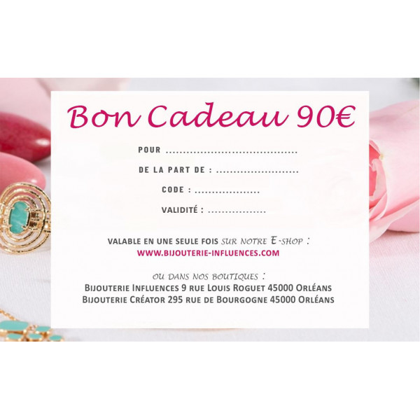 Carte Cadeau de 90€ à offrir !