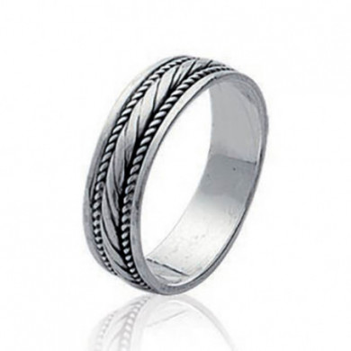 Bague femme argent tresse norcie Influences