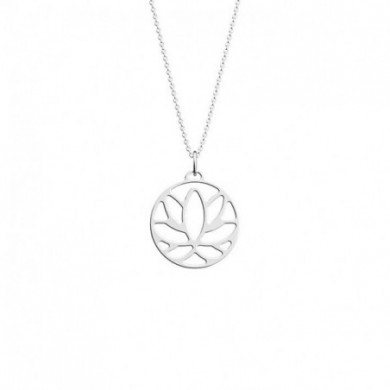 Collier argent GEORGETTES Lotus 25mm