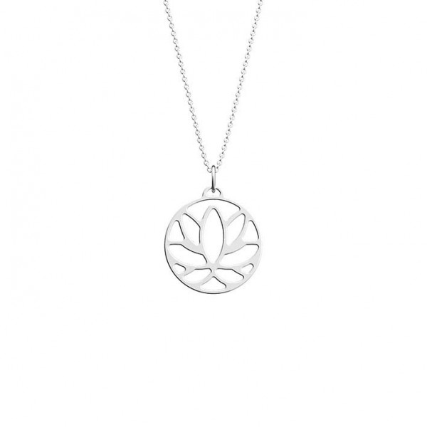 Collier argent GEORGETTES Lotus 25mm