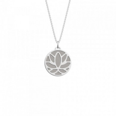 Collier argent GEORGETTES Lotus 25mm