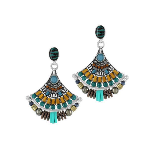 Boucles d’oreilles femme bleues, Pacha TARATATA