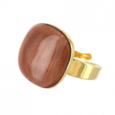 Bague femme or couleur marron, Manufacture TARATATA