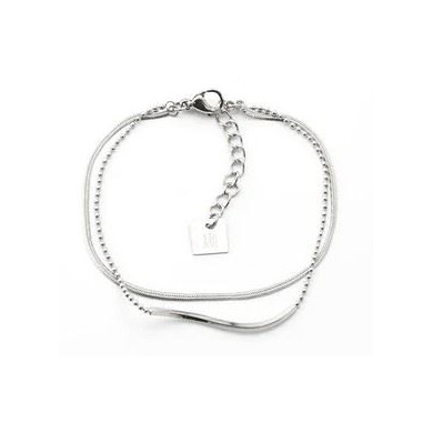 ZAG Bijoux Bracelet Femme Argent "Neusis" Acier Inoxydable