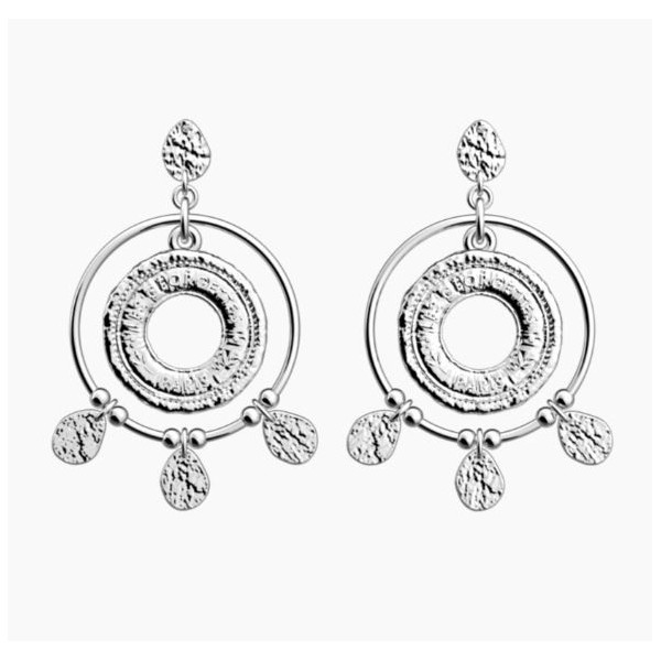 Boucles d'Oreilles Femme Argent Georgettes Pépite 20mm