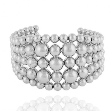 Bracelet femme manchette argent GAS Multiperla