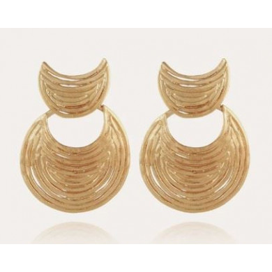 Boucles d'oreilles femme or GAS Bijoux Luna Wave Mini