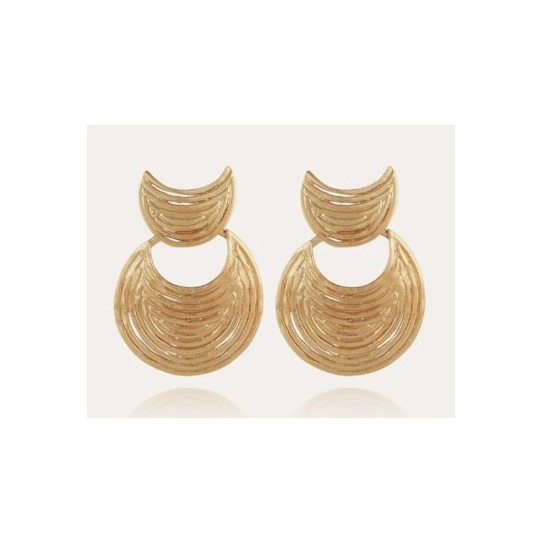 Boucles d'oreilles femme or GAS Bijoux Luna Wave Mini