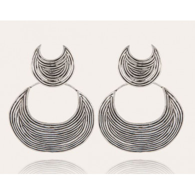 Boucles d'oreilles femme argent GAS Bijoux Luna Wave