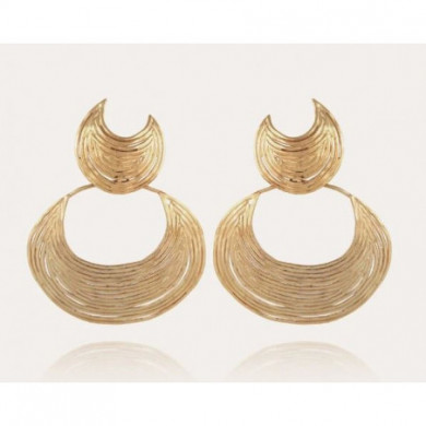 Boucles d'oreilles femme or GAS Bijoux Luna Wave