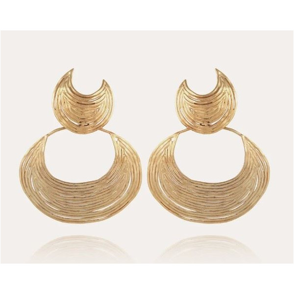 Boucles d'oreilles femme or GAS Bijoux Luna Wave