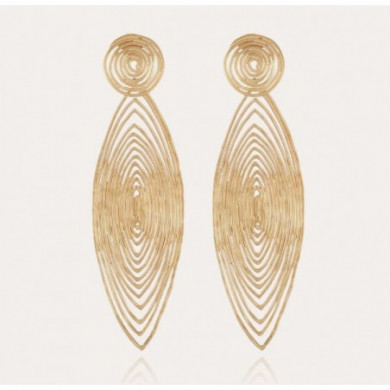 Boucles d’oreilles femme or GAS Bijoux Long Wave