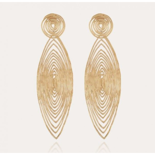 Boucles d’oreilles femme or GAS Bijoux Long Wave