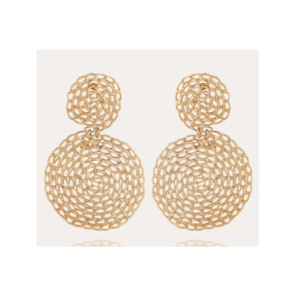 Boucles d’oreilles femme or GAS Bijoux Onde