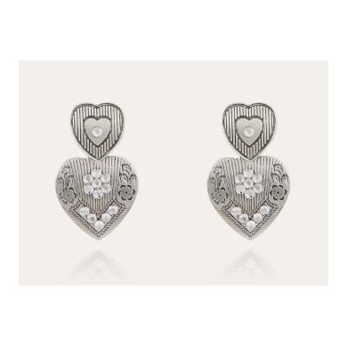 Boucles d'oreilles femme argent GAS Bijoux Love mini