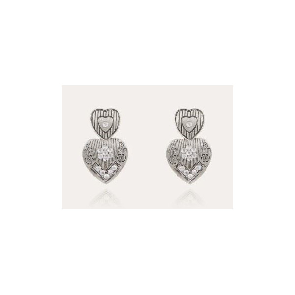 Boucles d'oreilles femme argent GAS Bijoux Love mini