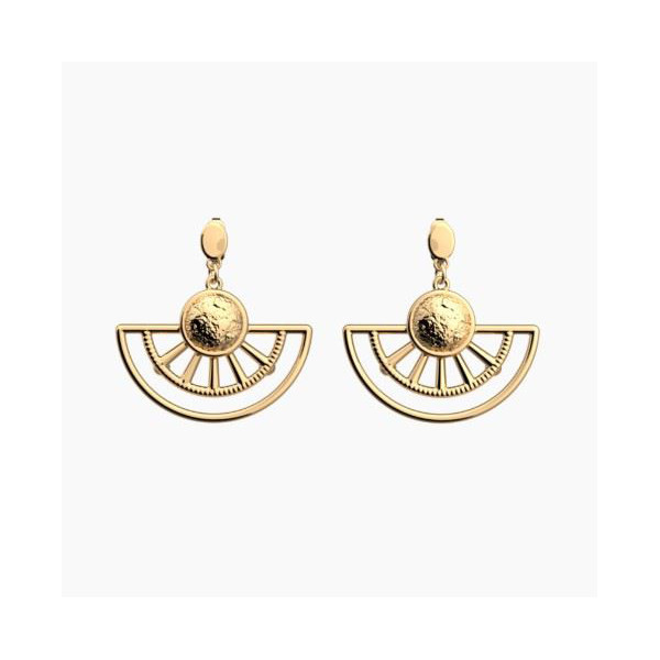 Boucles d'oreilles Femme Or Georgettes "Aztèque"