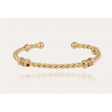 Bracelet femme jonc or torsadé GAS Torsade