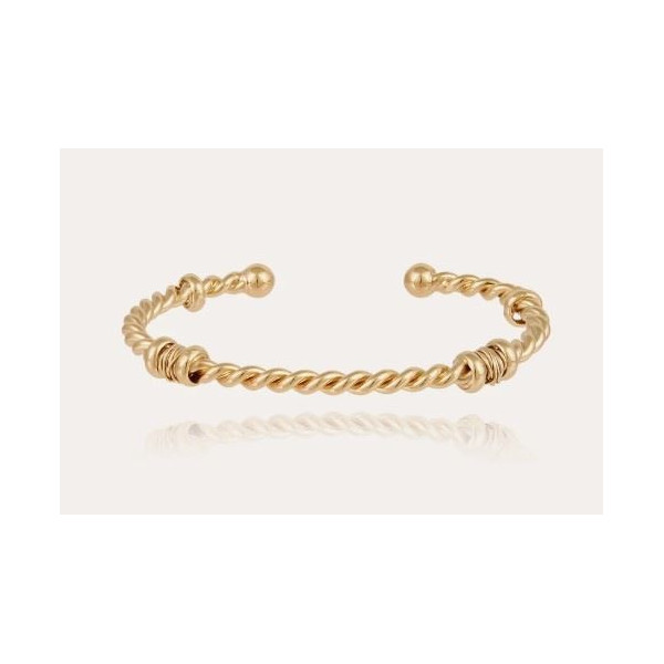 Bracelet femme jonc or torsadé GAS Torsade