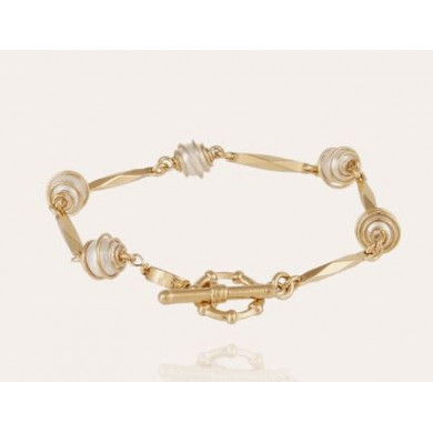 Bracelet femme or perles nacré GAS Perla