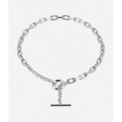 ZAG BIJOUX Collier femme argent acier inoxydable Izar