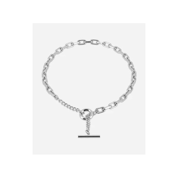 ZAG BIJOUX Collier femme argent acier inoxydable Izar