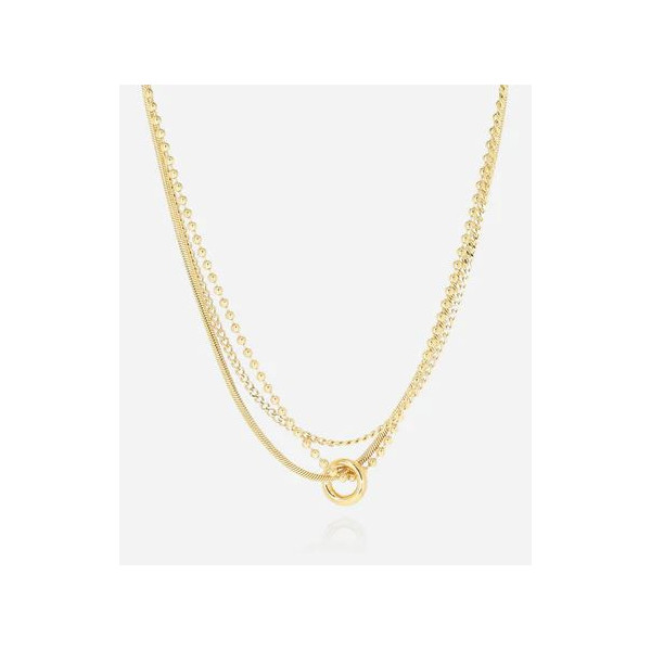 ZAG BIJOUX Collier femme or acier inoxydable Iguazu