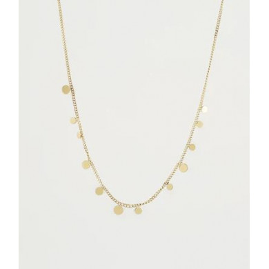 ZAG BIJOUX Collier femme or acier inoxydable Confettis