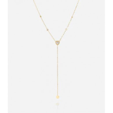 ZAG BIJOUX Collier femme or acier inoxydable coeur nacre blanche Suki