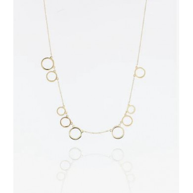 ZAG BIJOUX Collier femme or acier inoxydable Pluie