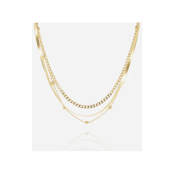 ZAG BIJOUX Collier femme or acier inoxydable Lumineux