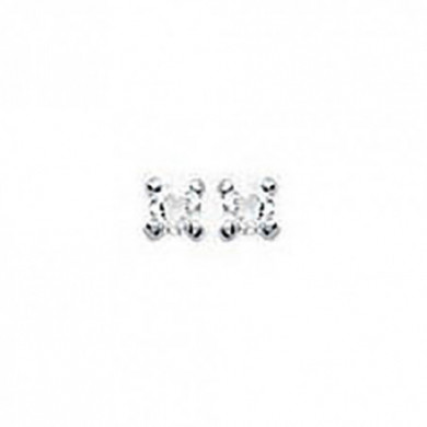 Boucles d’oreilles argent femme puces oxydes de zirconium Influences