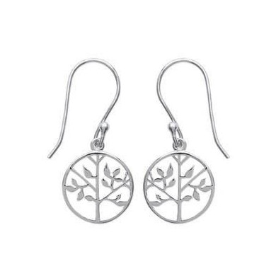 Boucles d'oreilles femme argent arbre de vie Influences