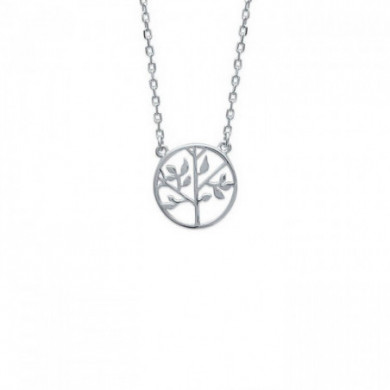 Collier argent femme arbre de vie Influences