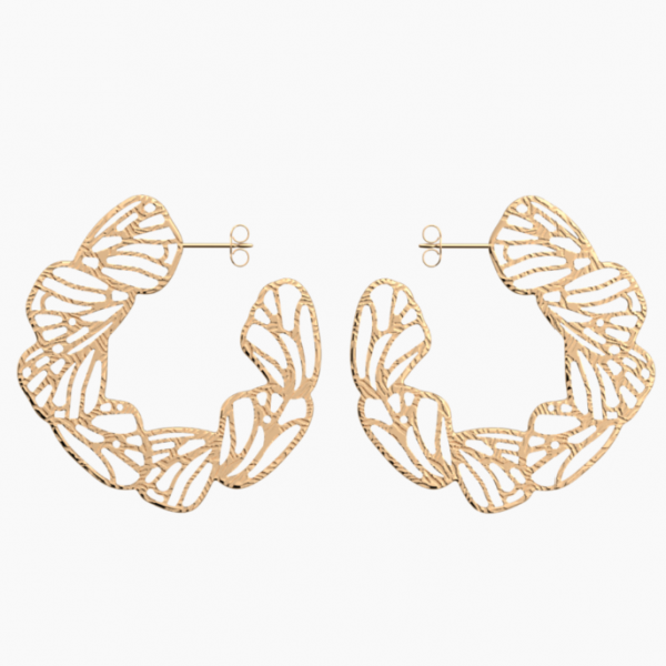 Boucles d'Oreilles Femme Or Georgettes Mariposa